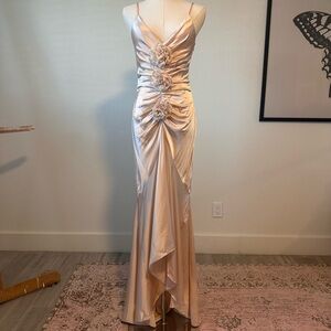 Lovers + Friends Cream High Low Dress